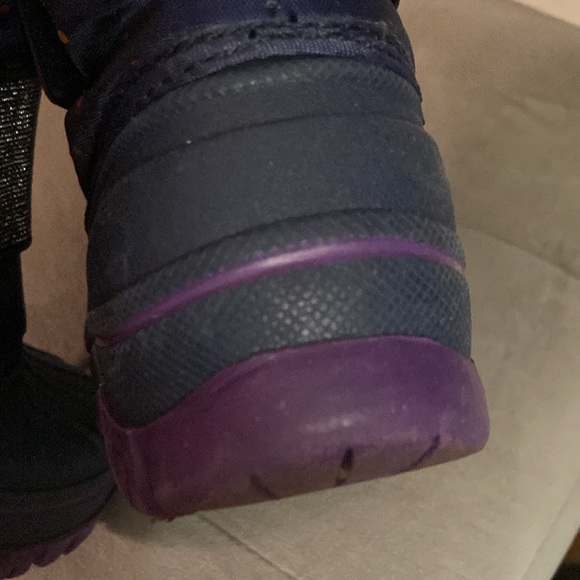 Snow boots- toddler. Cat & Jack Thermolite.  Barely worn, fun purple sparkly - Picture 10 of 10